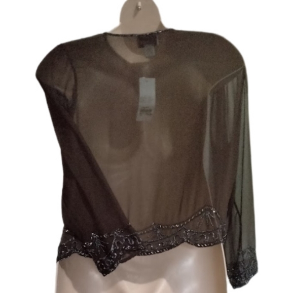 Brown sheer jacket - Picture 5 of 6